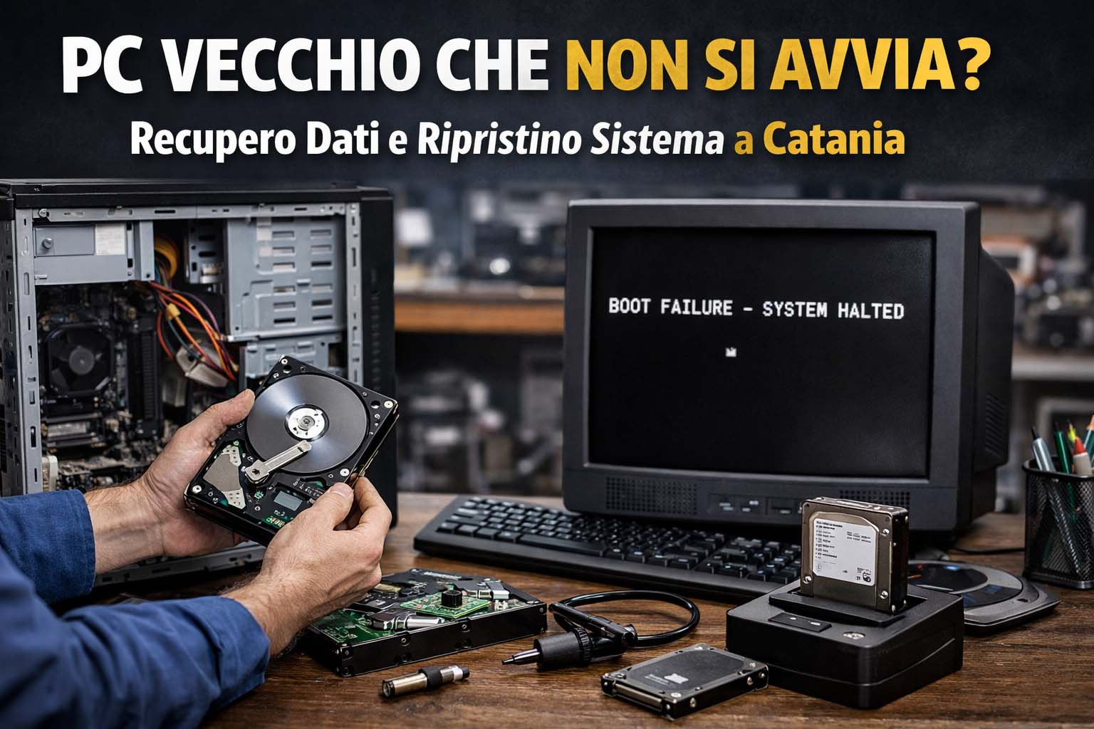 pc vecchio che non si avvia recupero dati